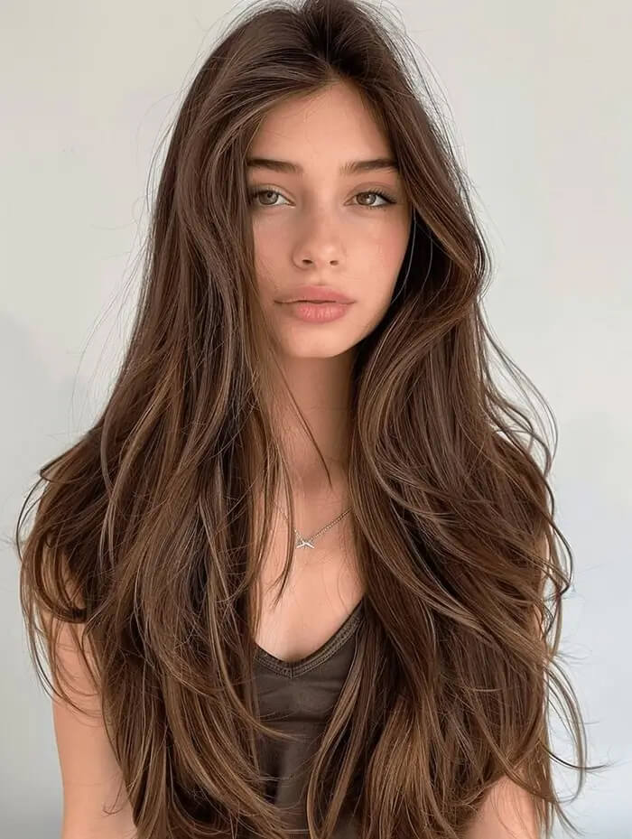 رنگ مو قهوه ای شکلاتی