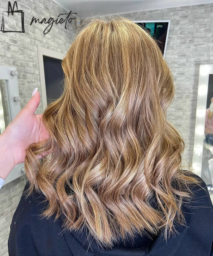 رنگ موی بیسکوییتی بدون دکلره