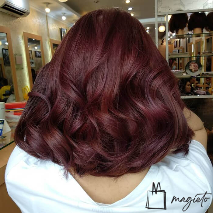 رنگ موی ماهگونی بدون دکلره