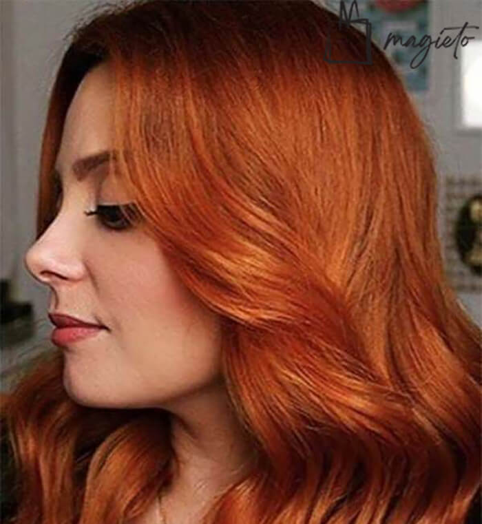 رنگ موی مسی بدون دکلره