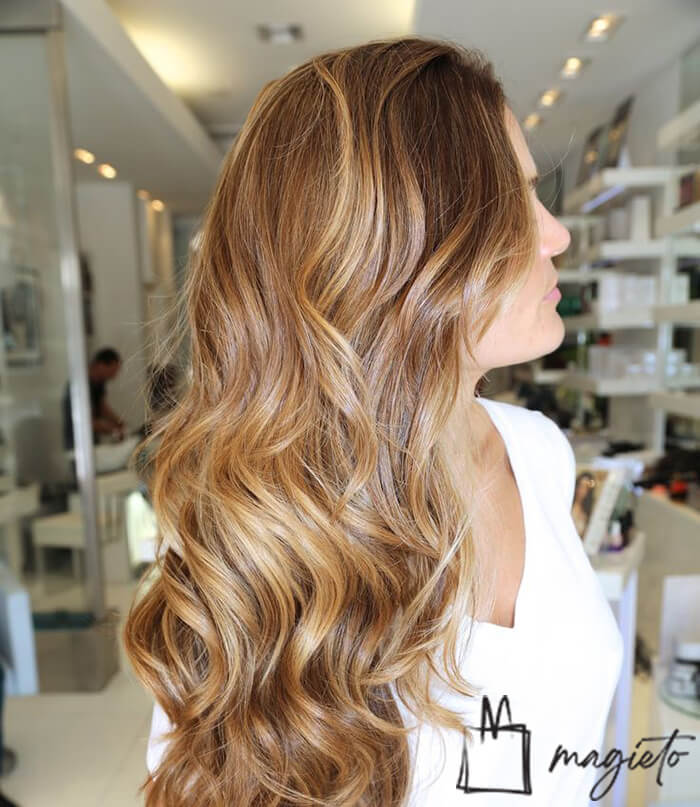 رنگ موی کاراملی بدون دکلره