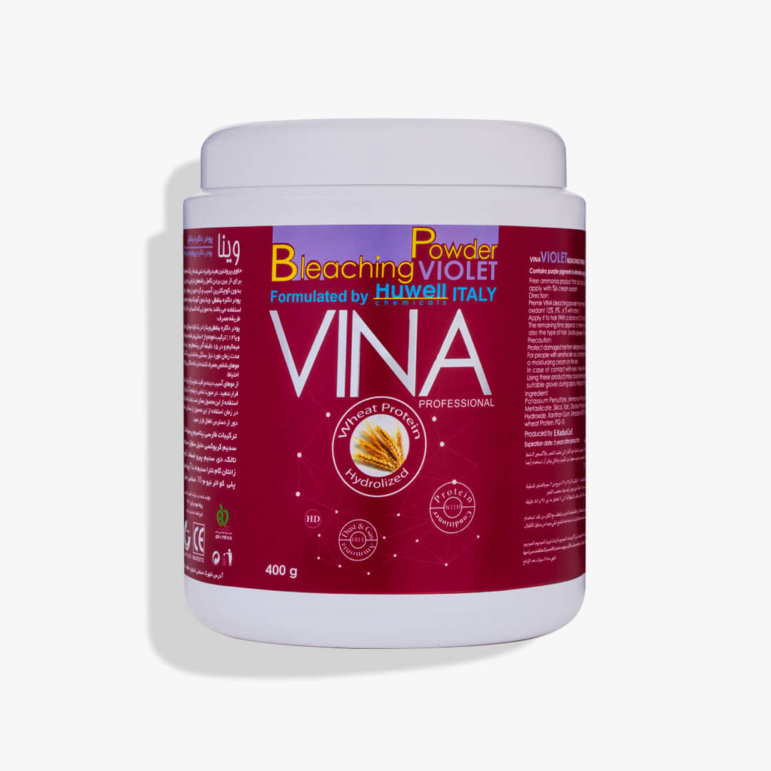 پودر دکلره بنفش وینا 400 گرم